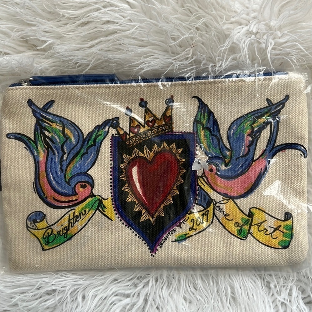 NWT Brighton Cosmetics Makeup Bag 2019 Love of Art
